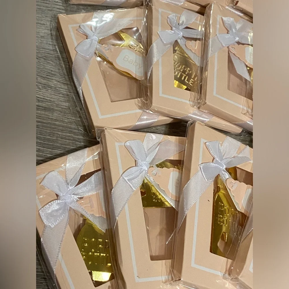 Baby Shower Favors Set of 15 Gold Bottle Opener Party Favors  Shower Gifts Set